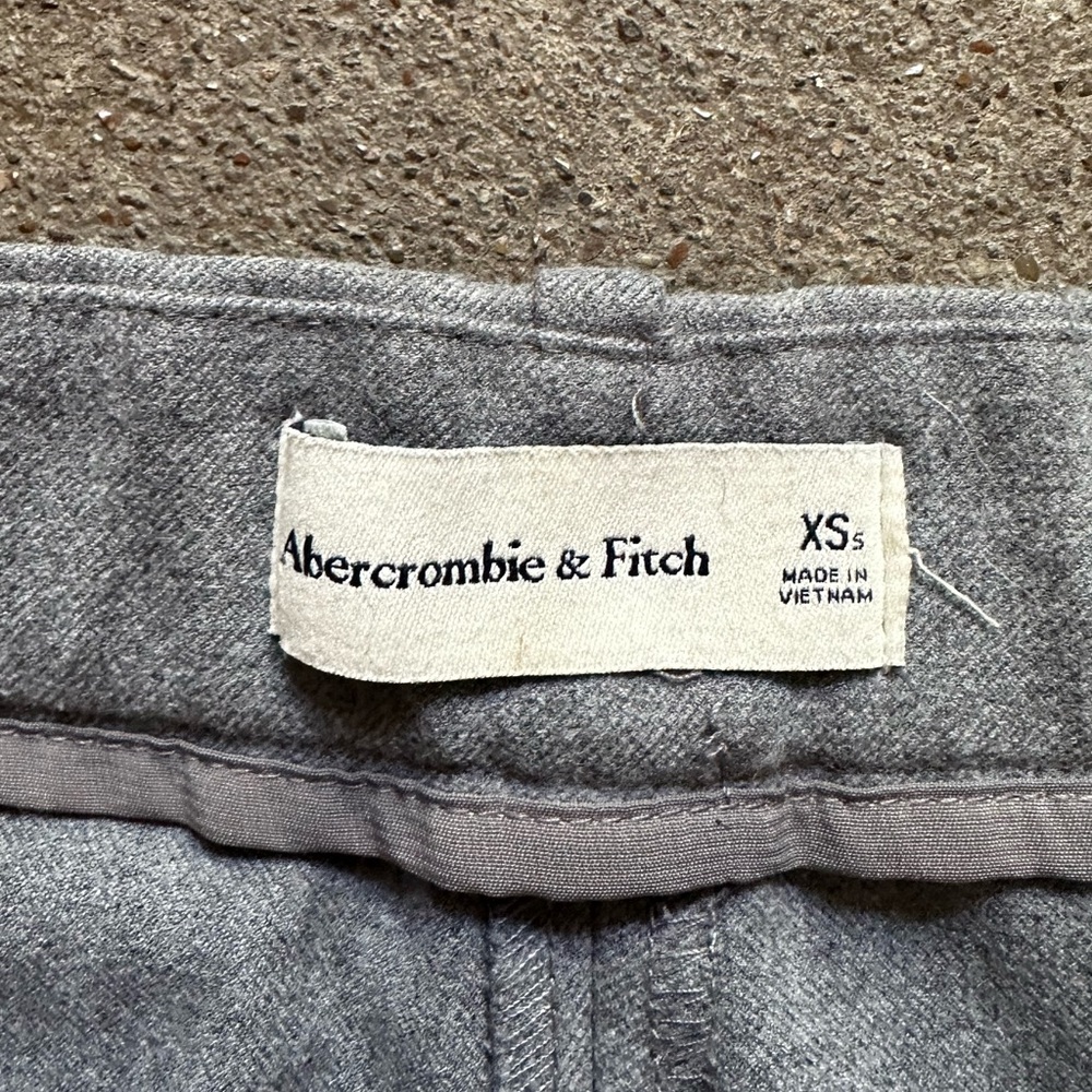 Abercrombie & Fitch Sloane Tailored Wide Leg Pant Grey Size XS/S High Rise Work - Picture 6 of 7